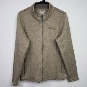 KUIU Base Camp Jacket Womens XL Brown Fleece Zip Outdoor Gorpcore Performance